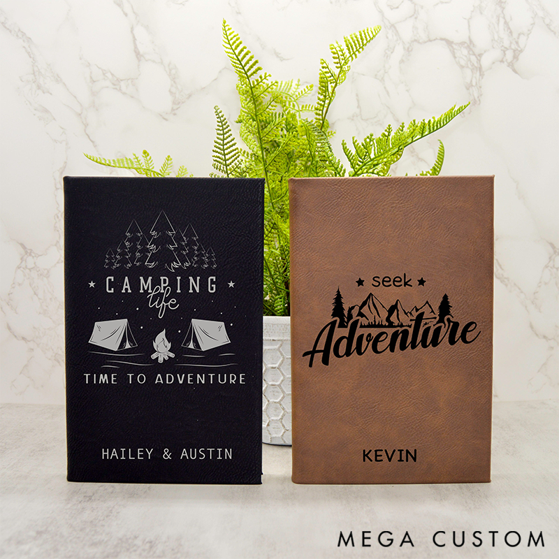 Personalized Adventure Journal Gift Custom Book World Travel Journal Travel Lover Gift for Couple Valentines Gift