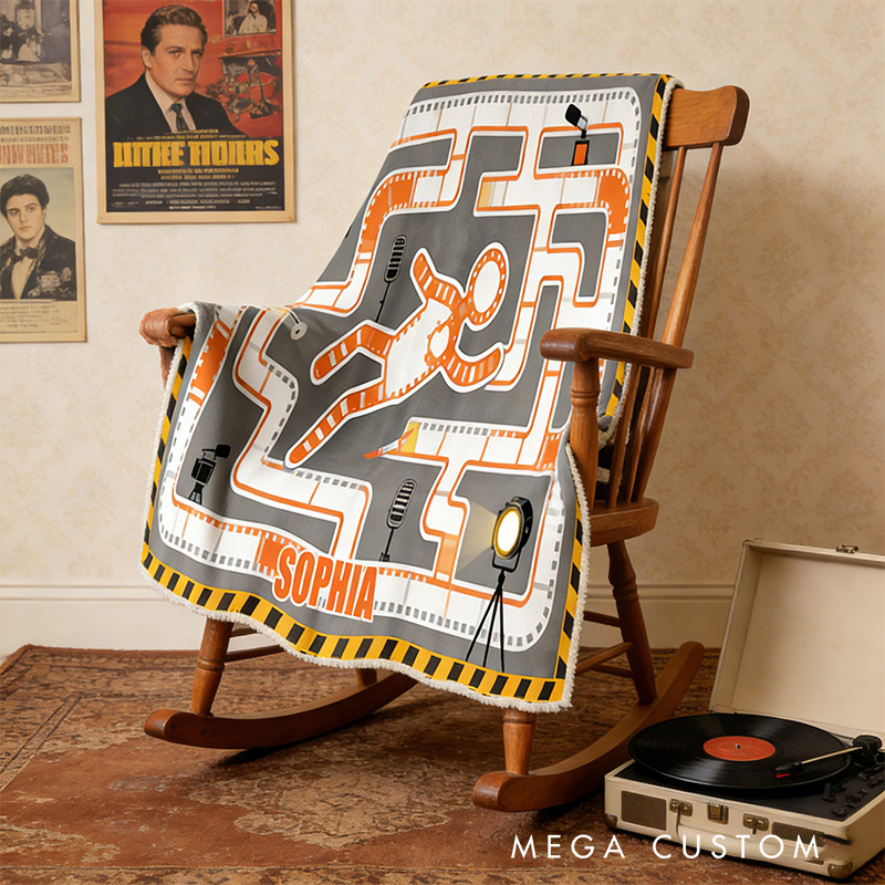 Personalized Crime Movie  Making Wearable Blanket Hoodie with Name Movie Lover Gift for Friends Birthday Gift