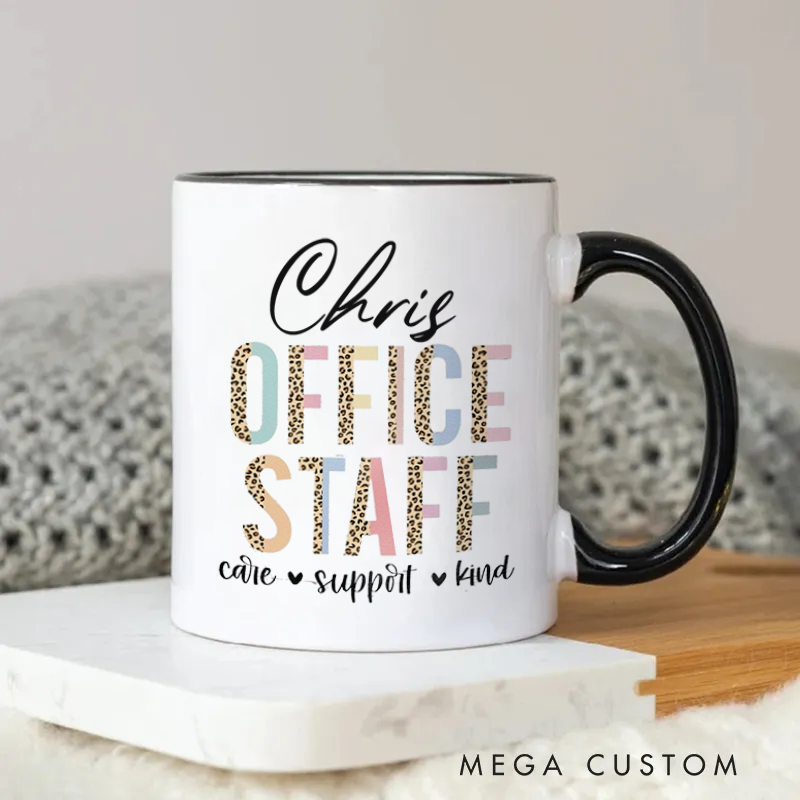 Personalized Office Staff Care Support Kind Mug Coffee Mug Gift for Friends Coworkers
