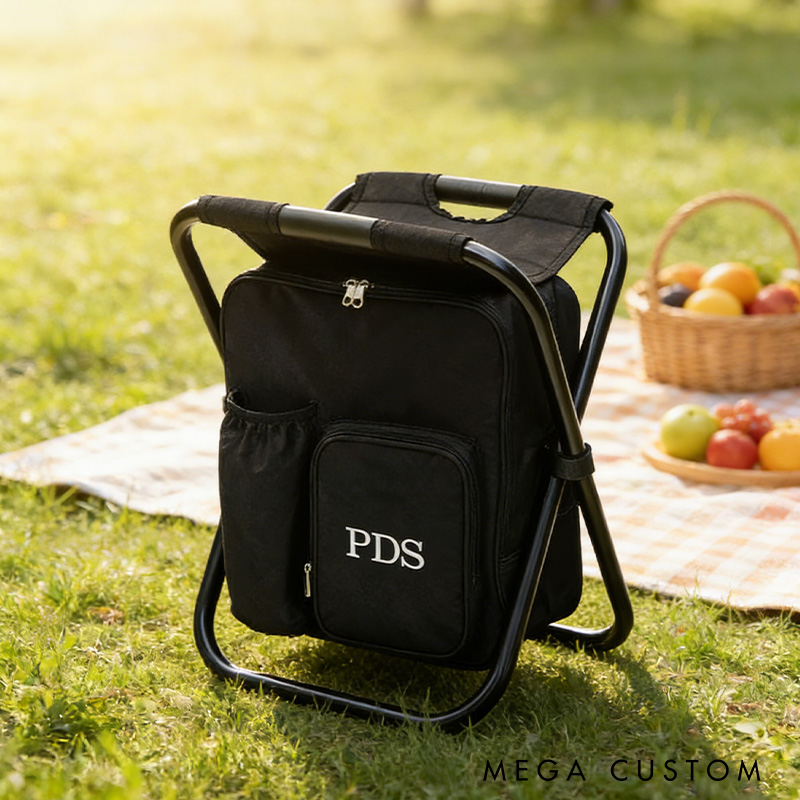 Personalized Backpack Cooler Chair Custom Cooler Gifts for Camping Birthday Present Tailgate