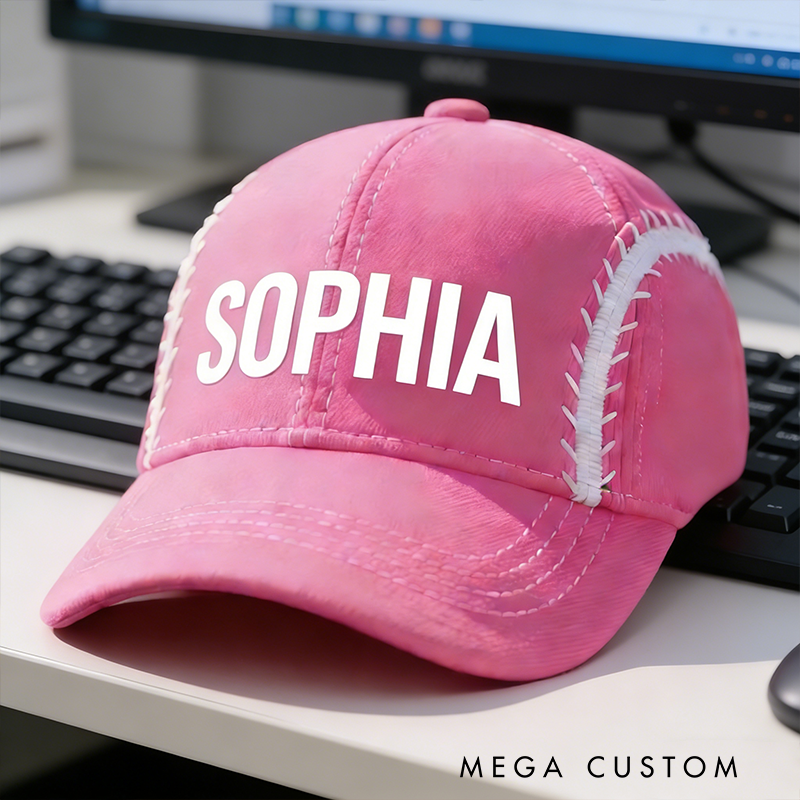 Personalized Tennis Cap Featuring Custom Name and Stylish Design