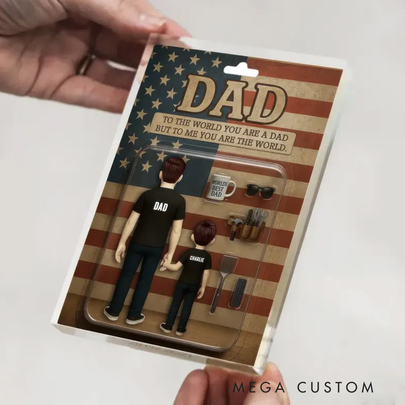 Personalized Dad Acrylic Block Plaque Father's Day Gift