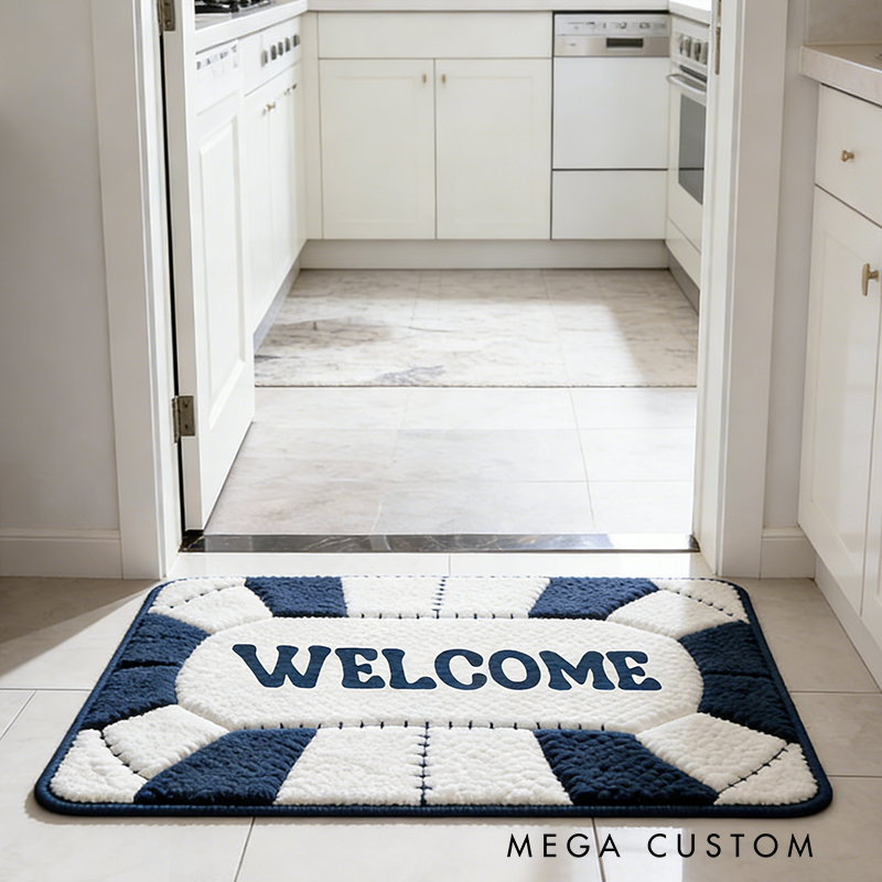 Personalized Soccer Rug with Custom Name and Unique Design