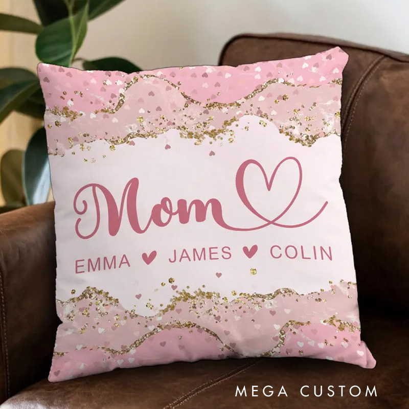 Personalized Mother's Day Pillow Mom Pillow Gift Mothers Day Gift For Mom Mama Pillow Gifts Mom Gifts From Kids Unique Mom Gift