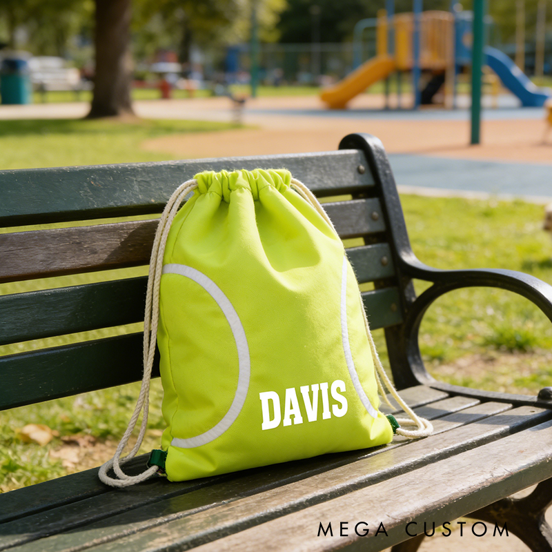 Personalized Tennis Ball Organizer Bag with Custom Name for Active Lifestyles