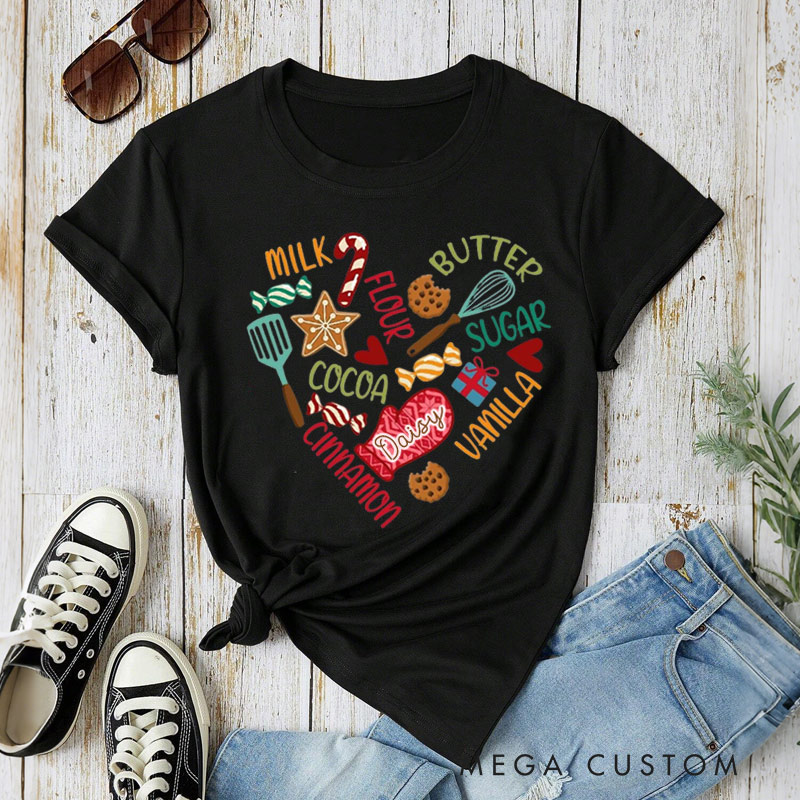 Personalized Baking Love Shirt Gift For Bakers Cooker Shirt Chef Mother Shirt for Baking Lovers