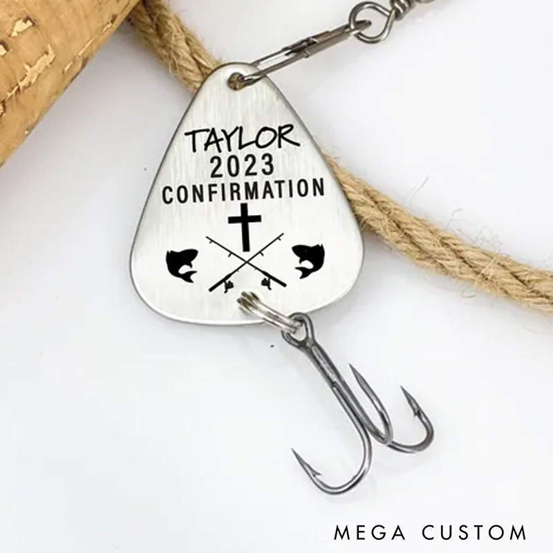 Personalized Confirmation Fishing Lure Confirmation Gift for Outdoor Fishing Lover