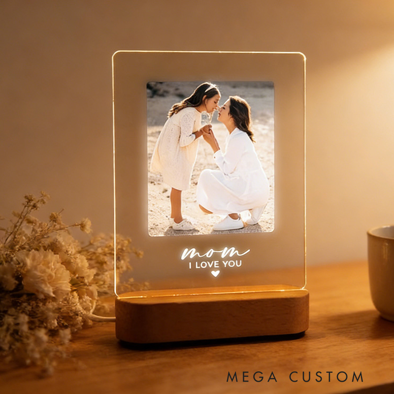 Personalized Photo Night Light for Mother's Day Gift Gift for Mom Mother Gift Best Mom Ever First Mothers Day Picture Gift Ideas Mommy Gifts