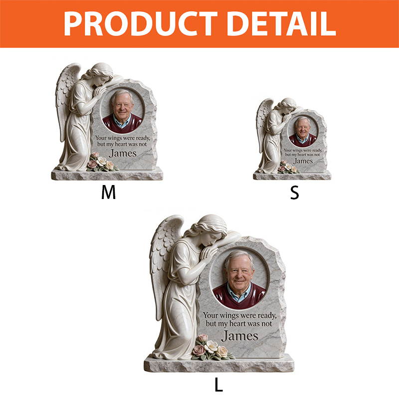 Personalized Memorial Custom Shaped Acrylic Plaque Your Wings Were Ready Sympathy Gift for Family