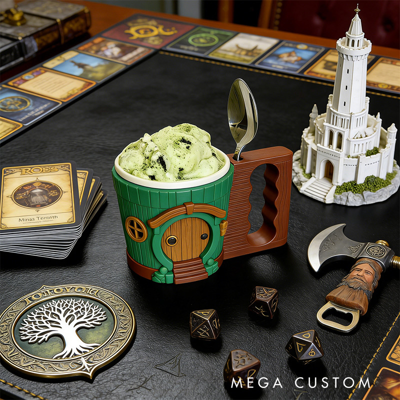 Personalized Final Home Movie Ice Cream Pint Holder with Spoon Slots Eco-Friendly 3D Print for Movie Lovers