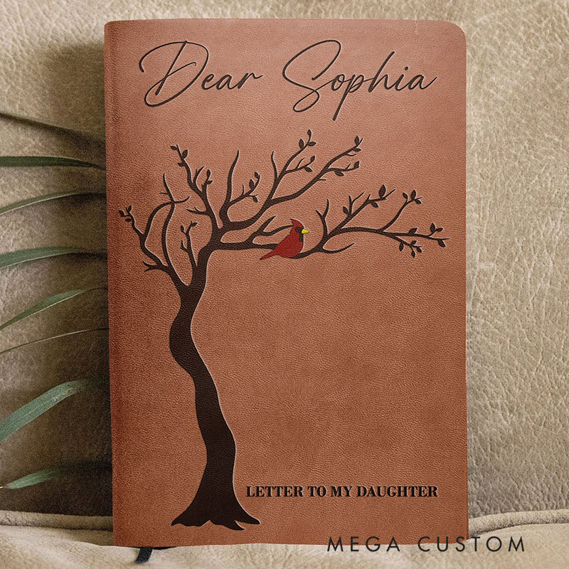 Personalized Leather Journal Memorial Letter To Beloved One Loss Sympathy Gift Remembrance Gift