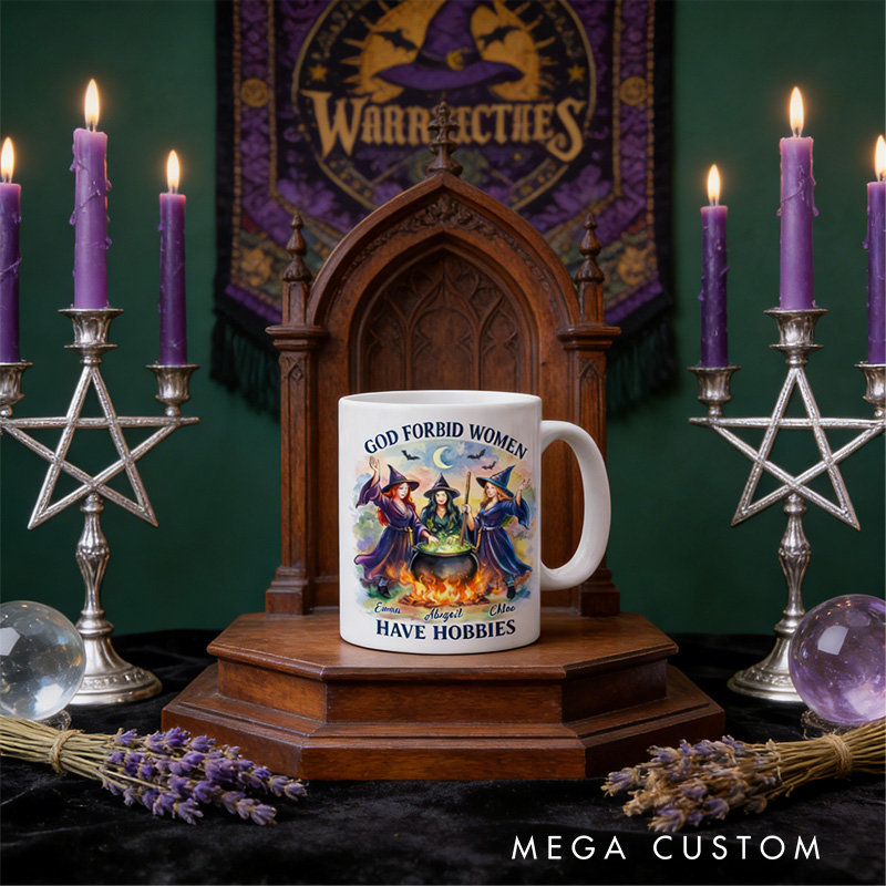 Personalized God Forbid Women Have Hobbies Magical Mug Coffee Mug Magic Lover Mug Witchcore Gift Coffee Mug