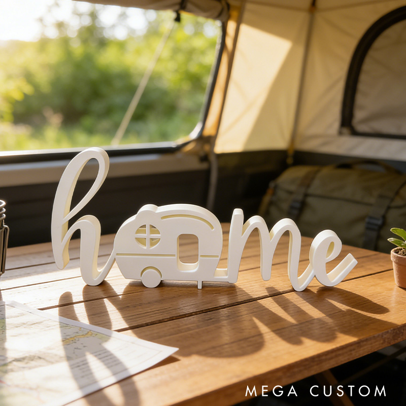 Personalized 3D Printed Home Sign Camping Decor Sign Gifts for Campers Rv Gift Ideas