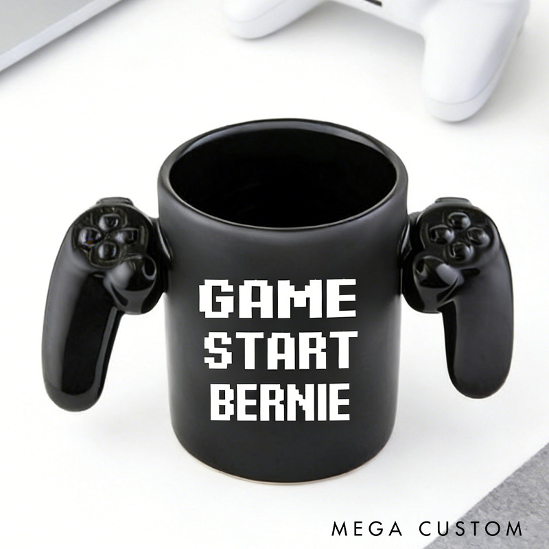 Personalized Gamer Controller Mug Custom Creative and Trendy Coffee Cups Gifts for Game Geek