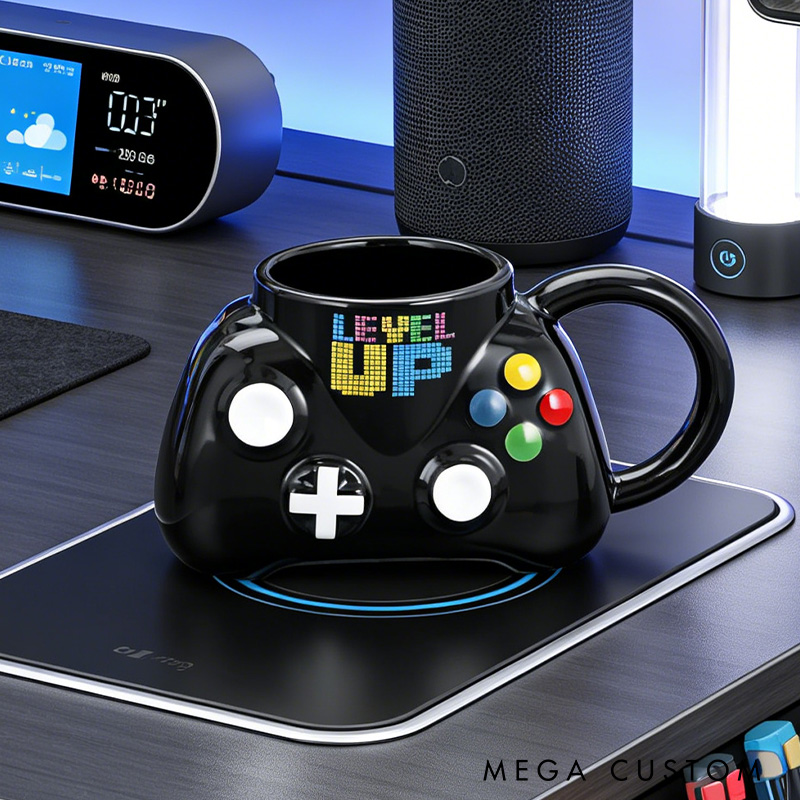 Personalized Gamer Controller Mug Custom Teenagers and Boys Gamer Coffee Cups Gamer Gift for Brother Boyfriend