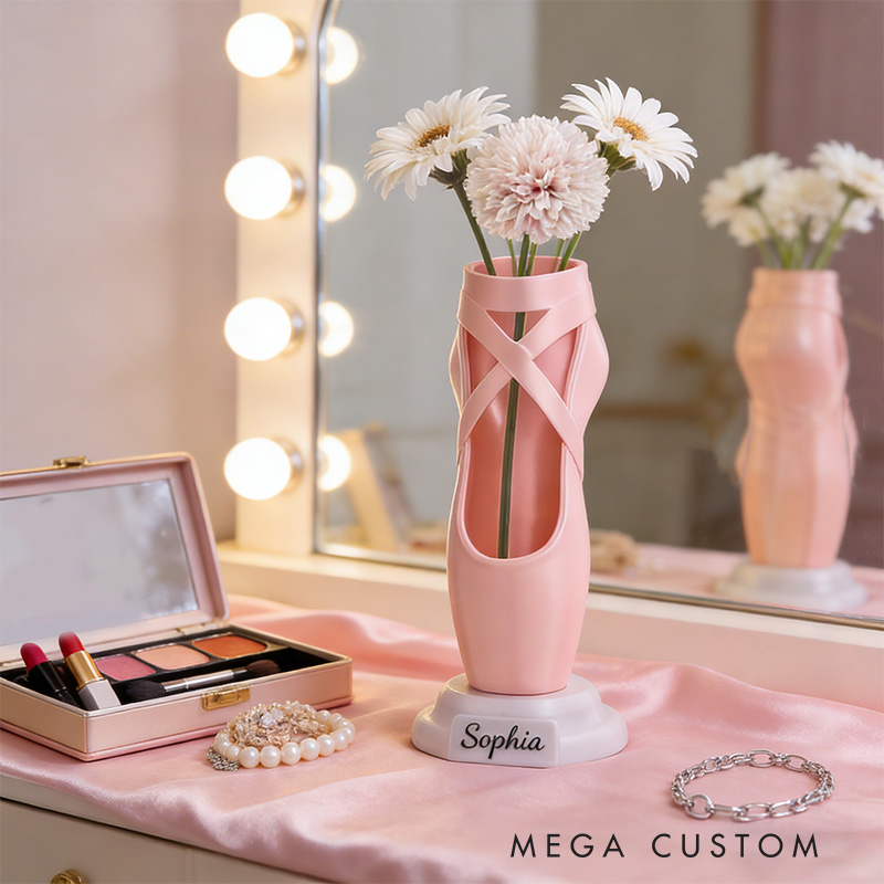Personalized 3D Printed Ballet Pointe Shoe Recital Gift for Dance Lovers Pen Brush Or Flower Holder Ballet Gift for Her