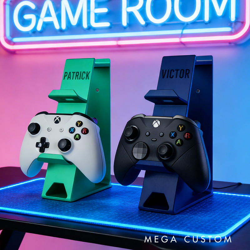Personalized Game Console Controller And Headphone Stand Universal Controller Stand 3D Printed Gift for Game Lovers