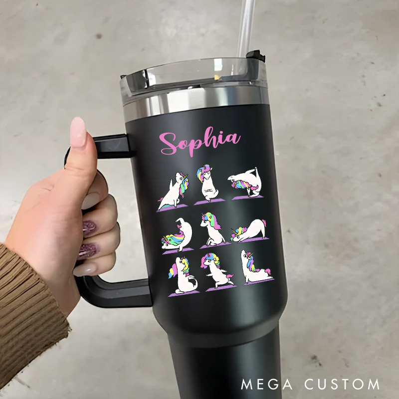 Personalized Humor Yoga Tumbler Custom Sports Yoga Tumbler Retreat Yoga Teacher Gift for Her Women