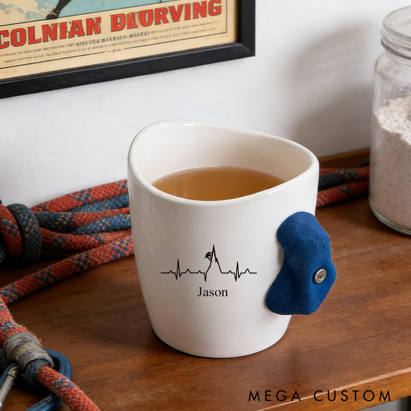 Personalized Rock Climbing-Themed Mug Outdoor Rock Climbing Enthusiasts Mug Climber Gift for Her Him