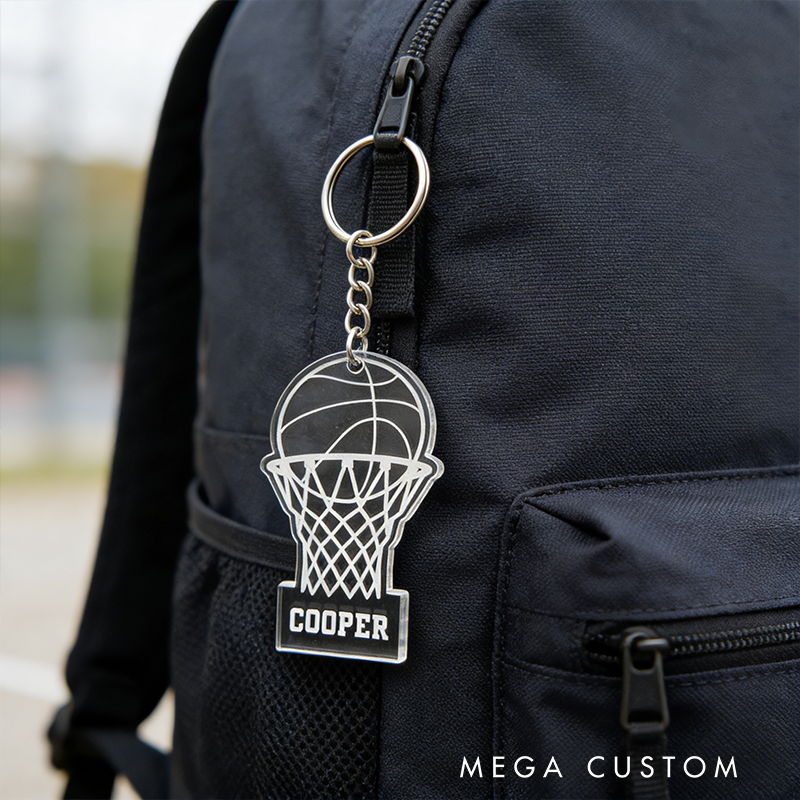 Personalized Basketball Keychain Showcases Your Love for the Game