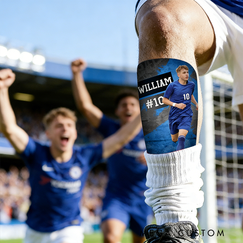 Personalized Soccer Shin Guards Showcase Your Photo and Name in Style