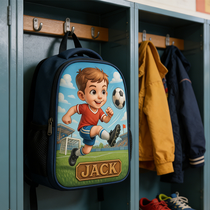 Personalized Soccer Backpack with Custom Name for Boys and Girls Who Love Soccer  