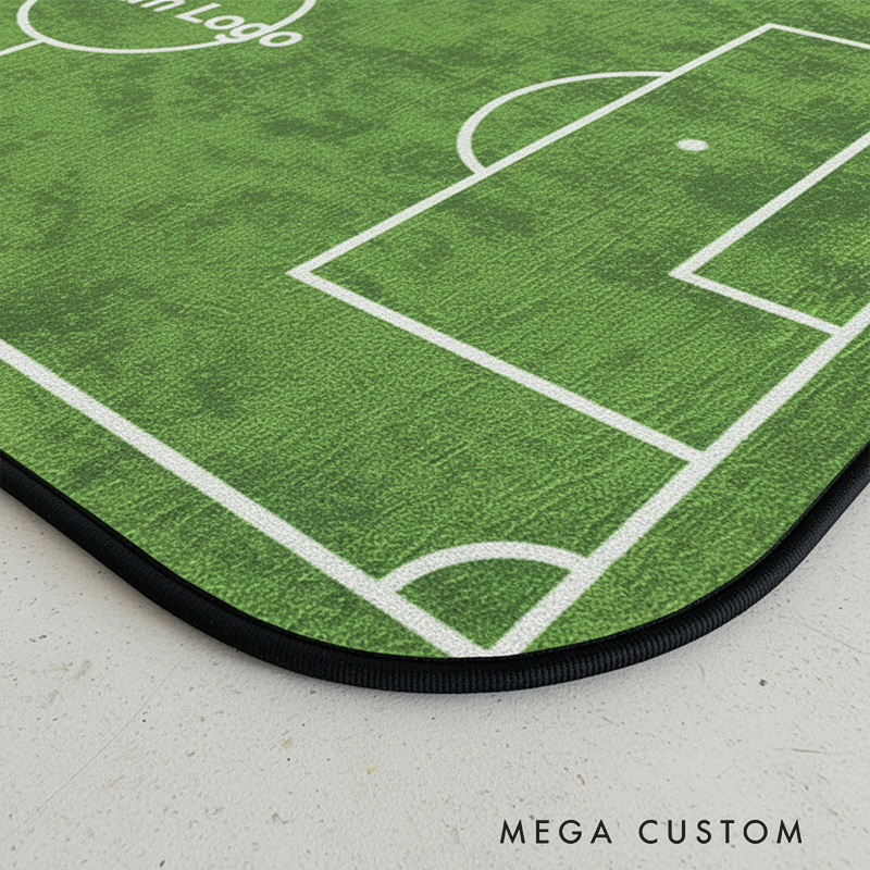 Personalized Soccer Rink Rug Custom Team Logo or Name Fun Play Mat for Kids to Inspire Creativity and Active Play  Gift For Soccer Lovers
