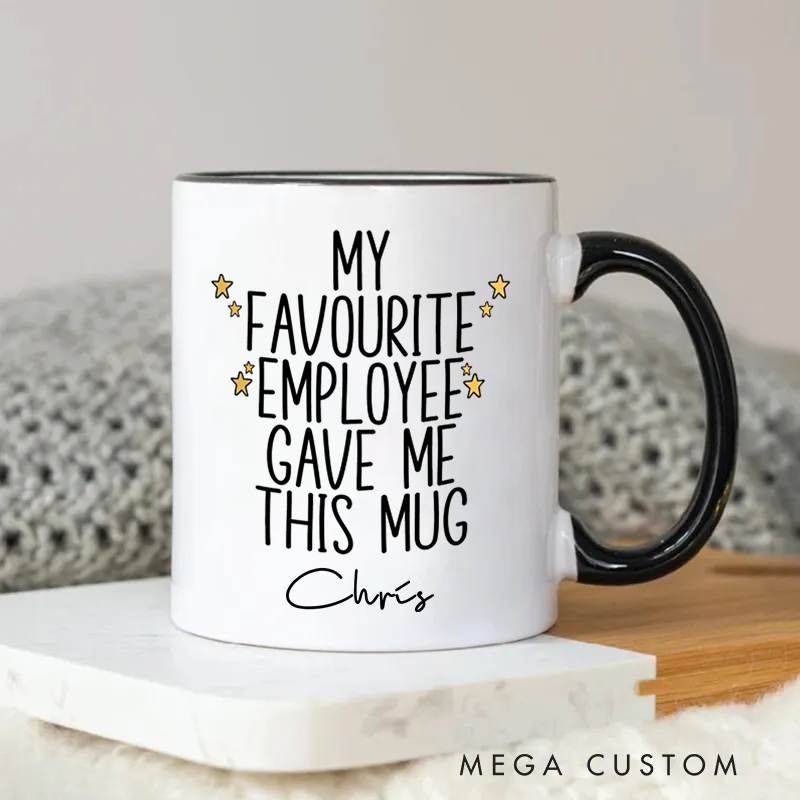 Personalized Personalized Favorite Employee Gift Mug Design Coffee Mug Gift for Boss Coworkers