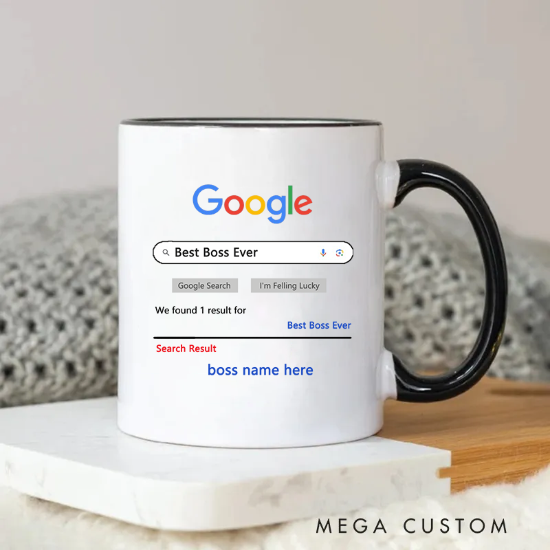 Personalized Creative Best Boss Ever Mug Design Coffee Mug Gift for Coworkers