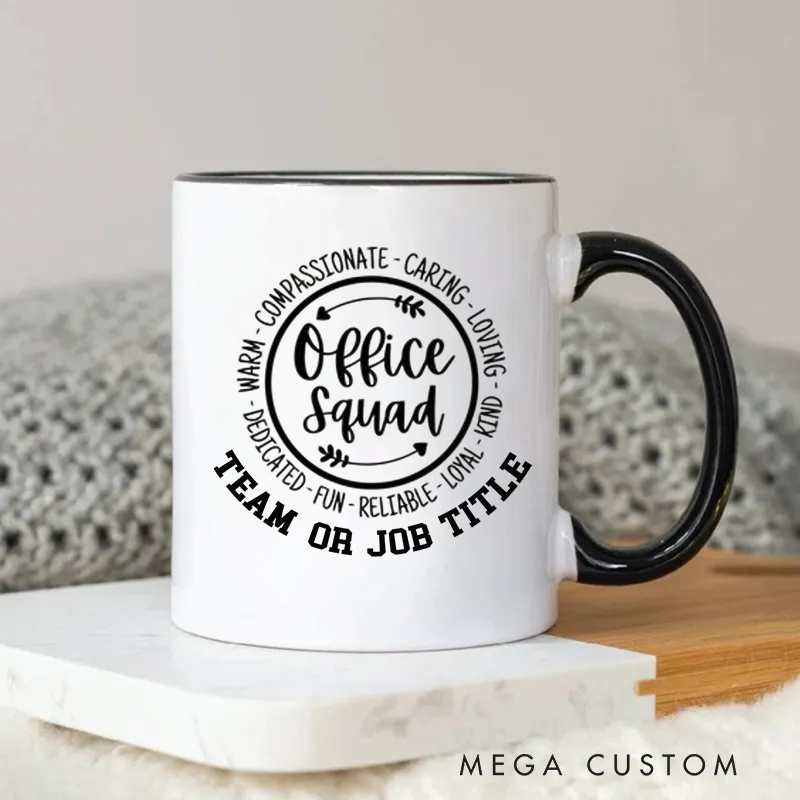 Personalized Heartfelt And Practical Office Squad Mug Coffee Mug Gift for Coworkers