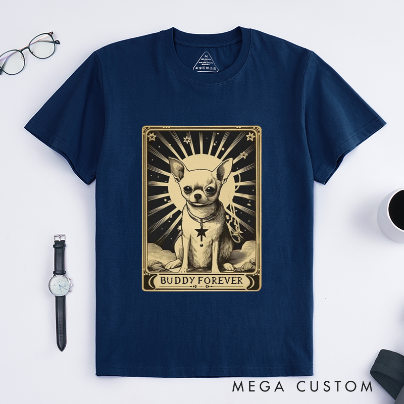 Personalized Tarot Lovers Classic T-Shirts Chihuahua Classic T-Shirts for Pet Lovers Present for Dog Owners or Lovers