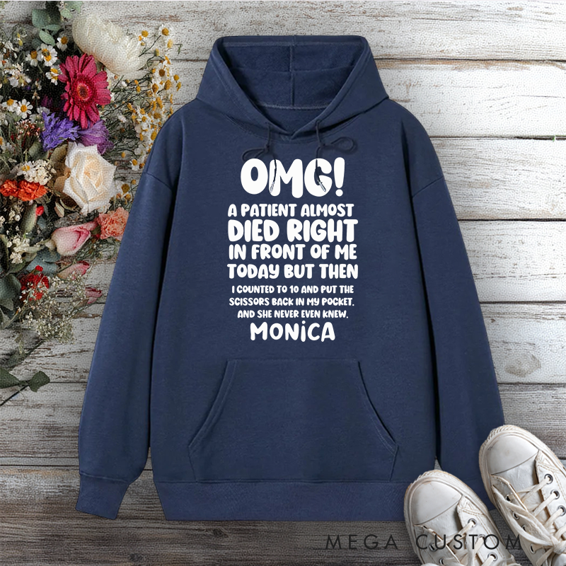 Personalized Hoodies for Nurse OMG Nurse Humor Design Hoodies International Nurse Day Gift