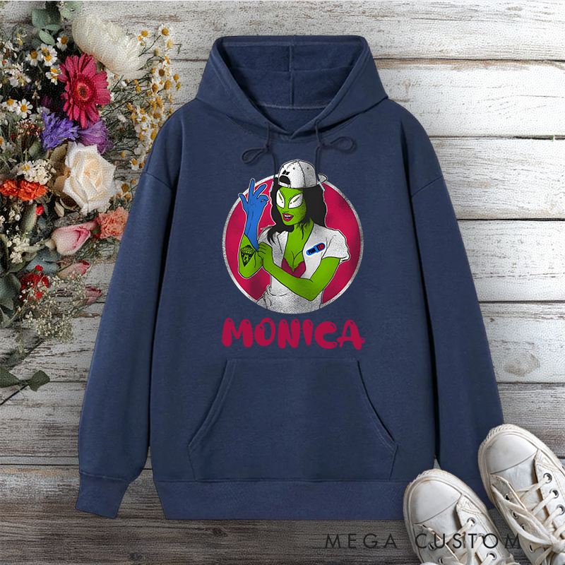 Personalized Hoodies for Nurse Alien Nurse Out-of-This-World Care Design Hoodies International Nurse Day Gift