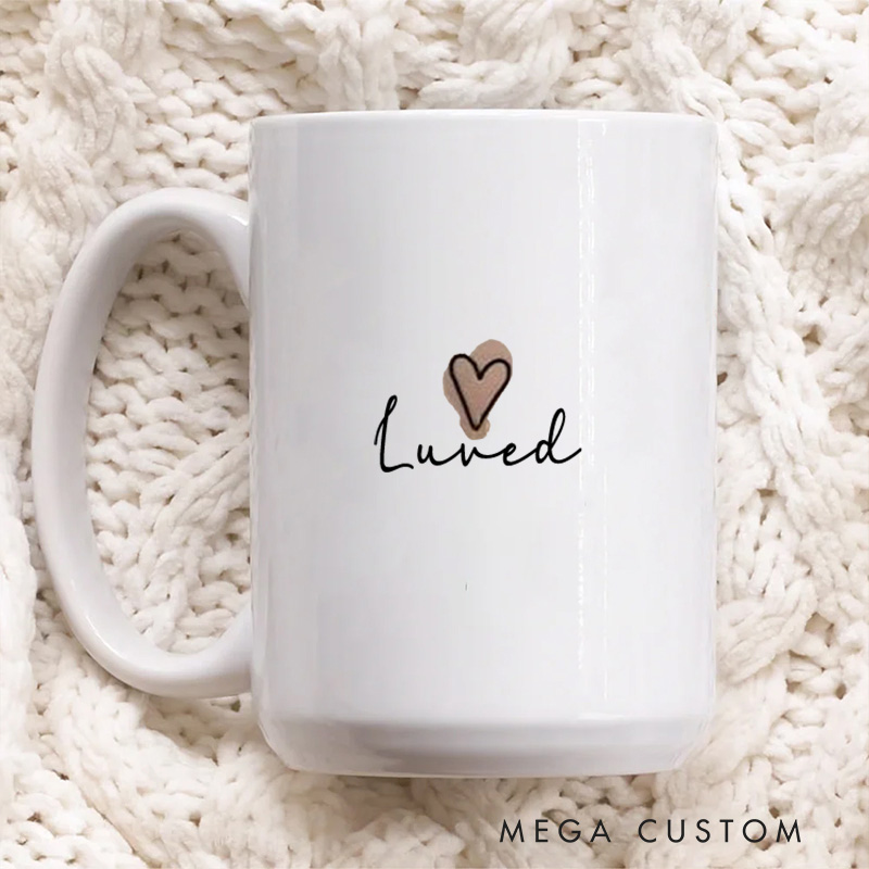 Personalized Daughter of the King Ceramic Mug with Custom Name Scripture Word Printed Mugs Christian Gifts Religious Gifts for Women and Girls
