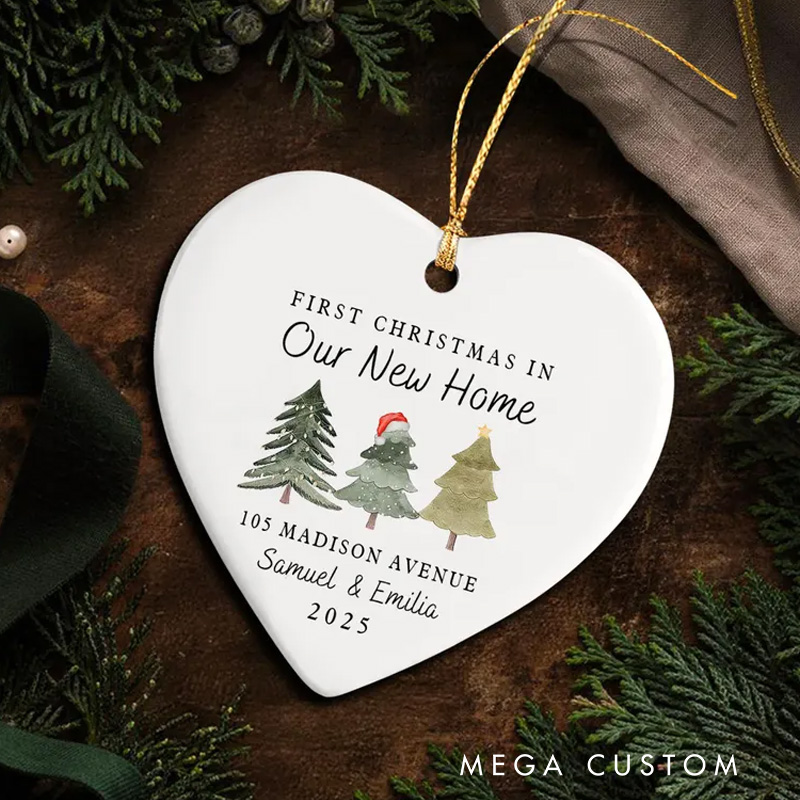 Personalized First Christmas In New Home Ornament 2025 First Home Christmas Ornament Our First Home Christmas Ornament Housewarming Gift