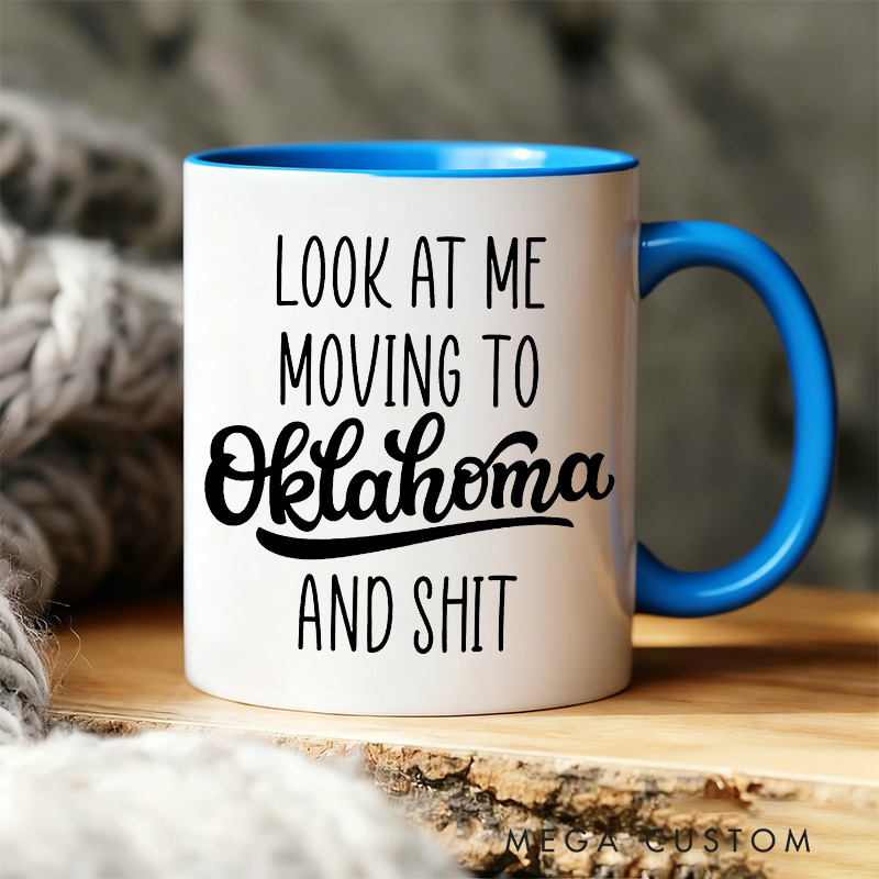 Personalized Look At Me Moving To Massachusetts Mug Gift Funny Moving Away Present Massachusetts Coffee Cup Going Away Goodbye Gift for Friend Family