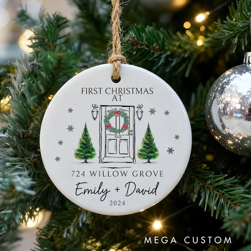 Personalized Our First Christmas in Our New Home New Home Decor New Home Christmas Ornament 2025 Christmas Tree New Home Ornament