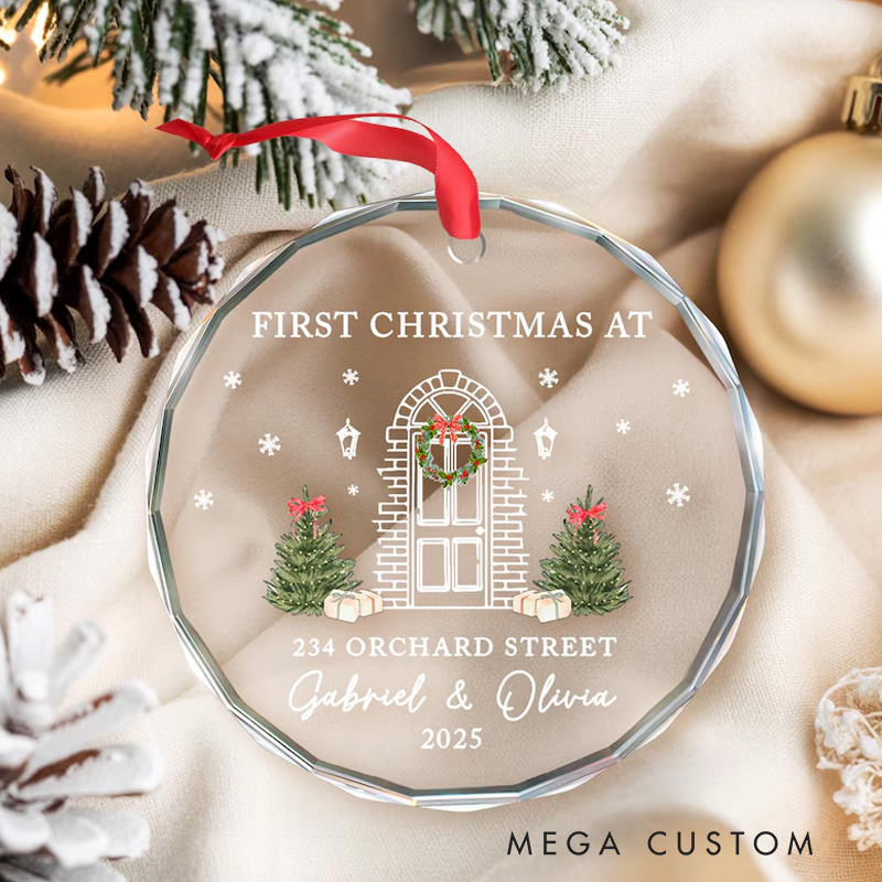 Personalized First Christmas in Our New Home Ornament Realtor Closing Gift Housewarming Gifts