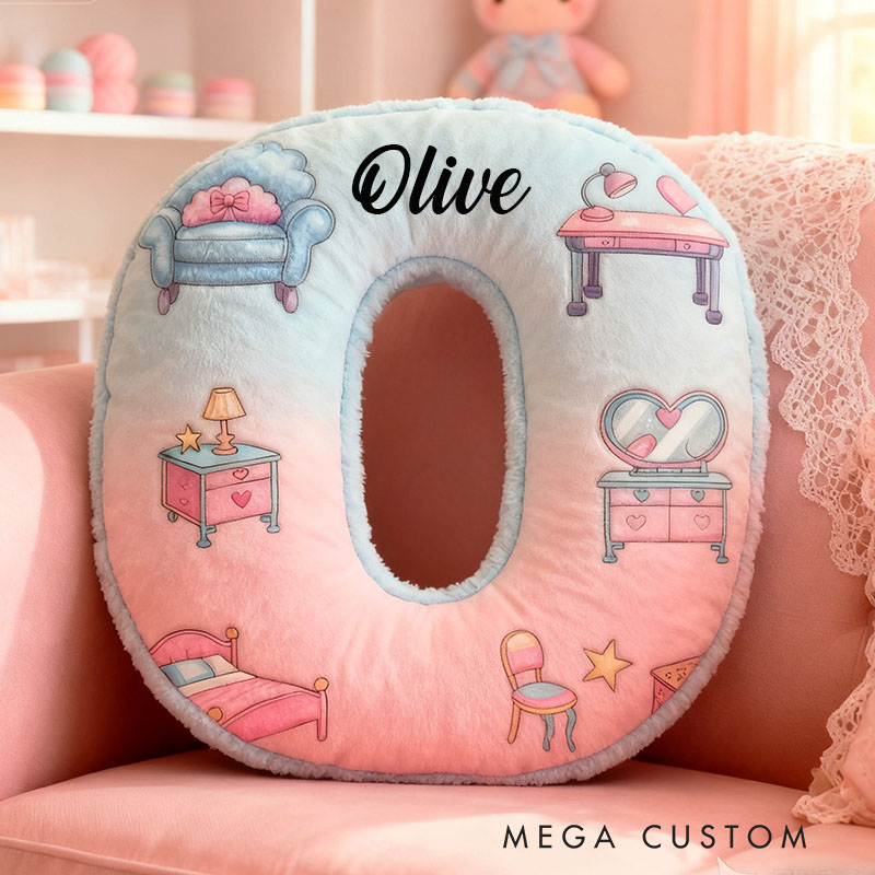 Personalized Letter Pillow Custom Pastel Furniture And Room Decor Design  Home Accent Perfect Gift For Kids Bedrooms Graphic 3D Print Moving Gifts