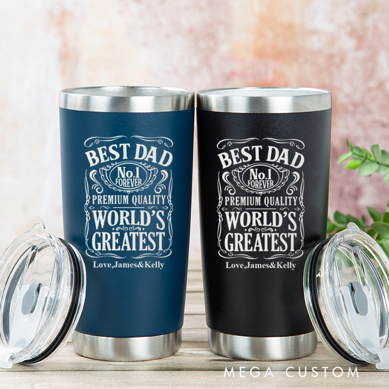 Personalized Tumbler Custom Stainless Steel Insulated Tumbler Gift For Dad