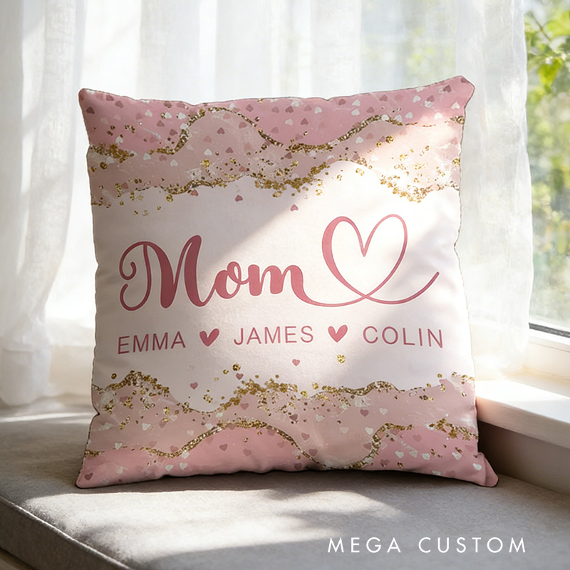 Personalized Mother's Day Pillow Mom Pillow Gift Mothers Day Gift For Mom Mama Pillow Gifts Mom Gifts From Kids Unique Mom Gift