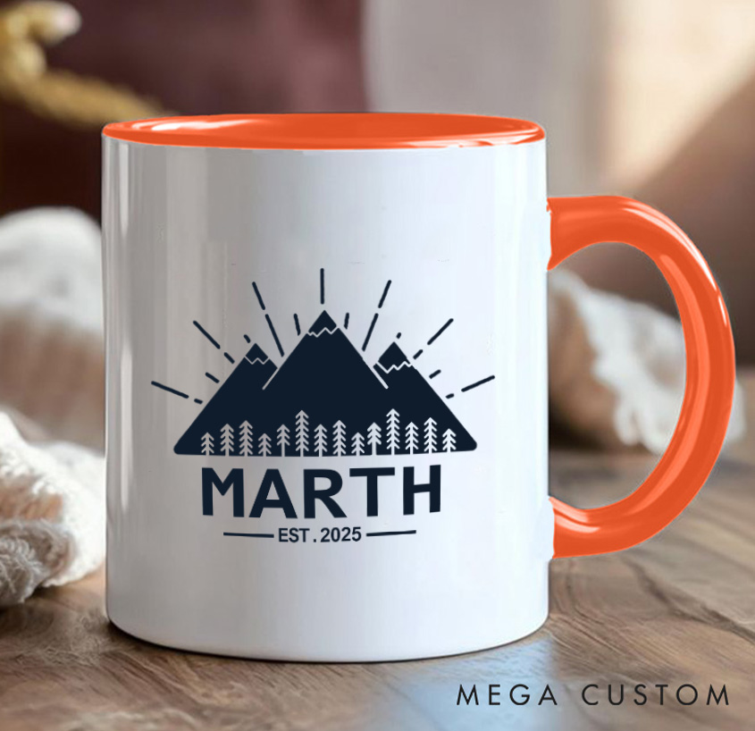 Personalized Mountain Mug Adventure Crazy Camping Hiking Mug Gift for Nature Travel Outdoors Lovers