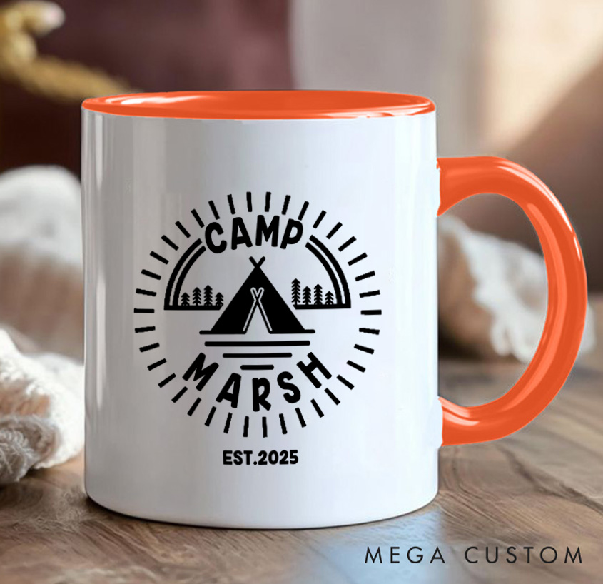 Personalized Adventure Mountain Mug Camping Hiking Mug Gift for Nature Travel Outdoors Lovers
