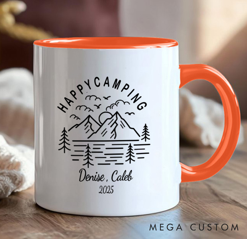 Personalized Camping Couple Mug Mountain Adventurers Hiking Mug Gift for Travel Outdoors Lovers
