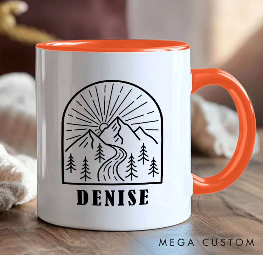 Personalized Mountain Adventurers Mug Camping Hiking Coffee Mug Gift for Travel Outdoors Lovers