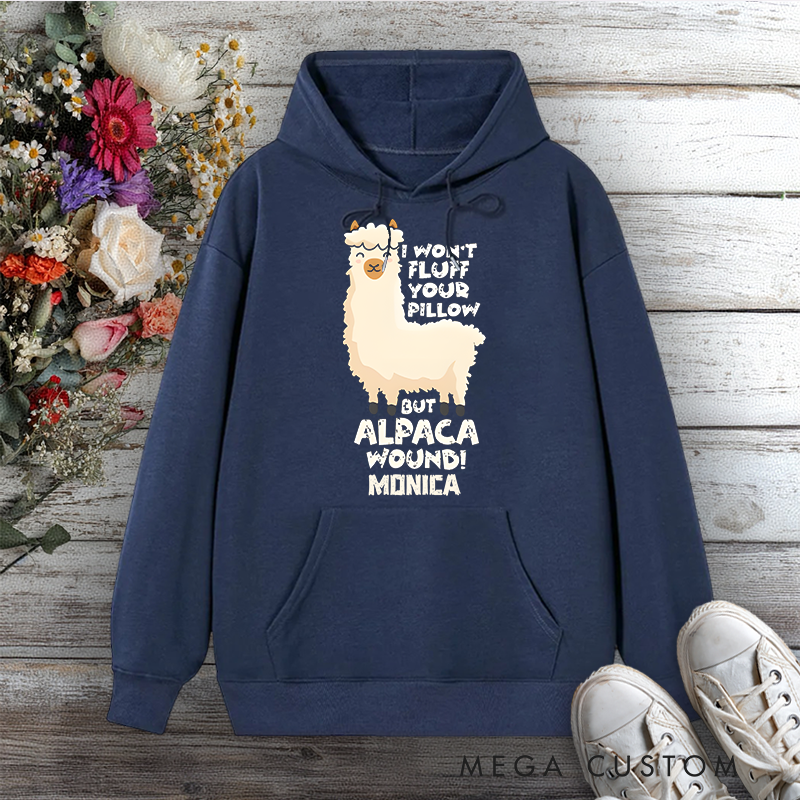 Personalized Hoodies for Nurse Alpaca Nurse Humor Design Hoodies International Nurse Day Gift