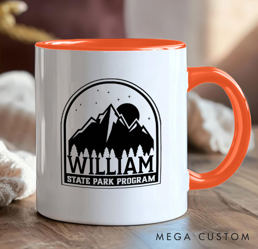 Personalized State Park Program Mug Mountain Adventurers Camping Hiking Mug Gift for Outdoors Nature Lovers