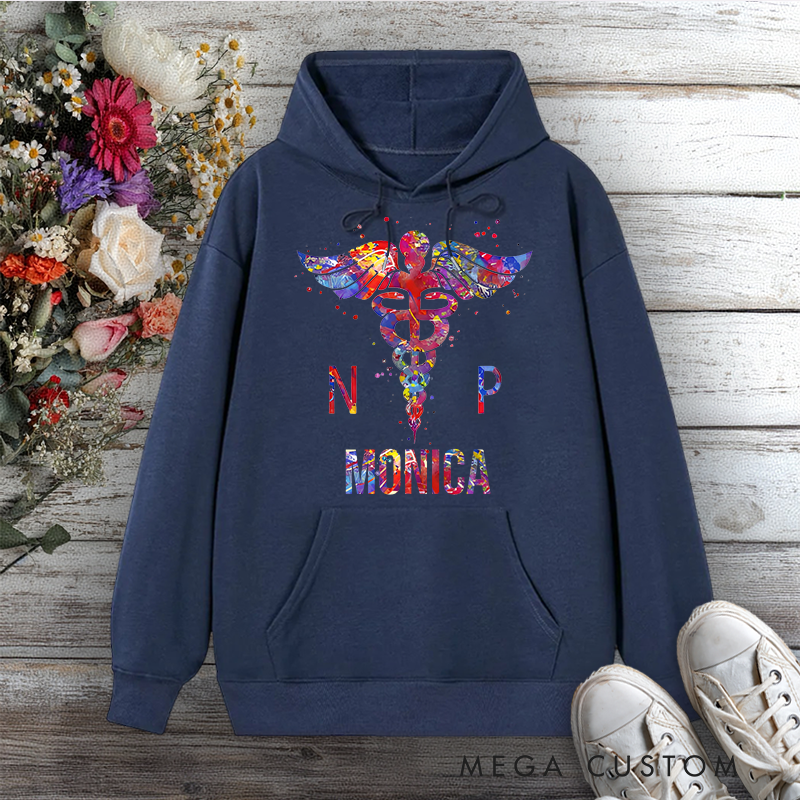 Personalized Hoodies for Nurse Vibrant Nurse Practitioner Design Hoodies International Nurse Day Gift
