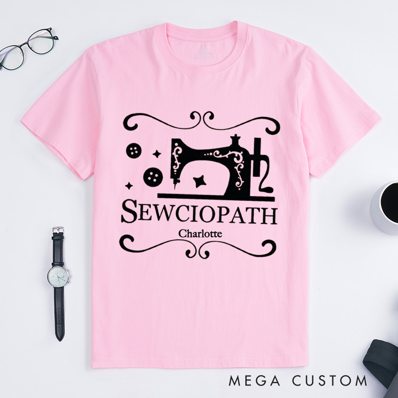 Personalized Sewing Long Sleeve Classic T-Shirts Funny Sew TShirt Women Shirt Shirt for Women Sewing Lover Shirt Quilter Gift