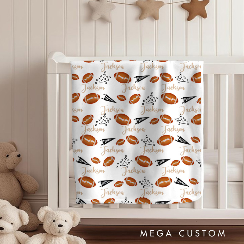Personalized Autumn Leaves Baby Blanket Highlighting Warm And Cozy Fall Leaf Illustrations Baby Blanket